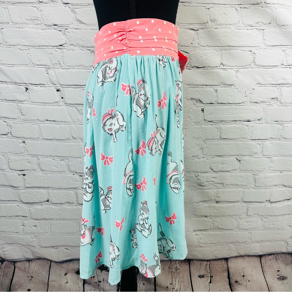 SOURPUSS JUNE SAILER KITTY 🐱 SWING SKIRT RETRO-INSPIRED SIZE (M) - Picture 7 of 10